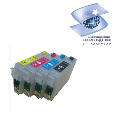 کارتریج قابل شارژ جوهری اپسون مدل Epson 128 -چهار رنگ