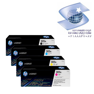 تونر کارتریج لیزر رنگی غیر اورجینال اچ پی مدل Hp 305a -چهار رنگ