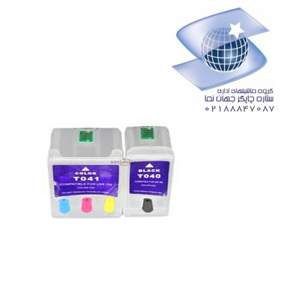 کارتریج قابل شارژ جوهری اپسون مدل  T040 و T041-چهار رنگ
