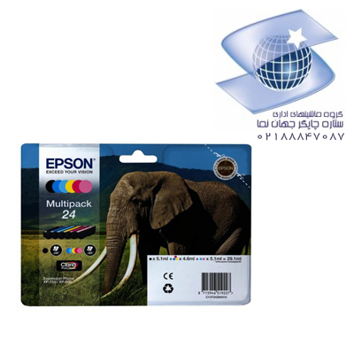 کارتریج جوهری اپسون مدل Epson 24 Cmyk -شش رنگ